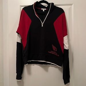 Women’s Arizona Cardinals quarter zip sweatshirt SMALL